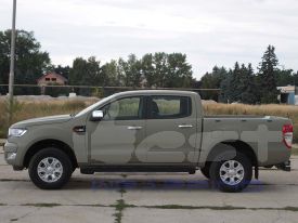 Ford Ranger autófóliázás: Avery matte khaki green aw7280001 autó fóliával 6